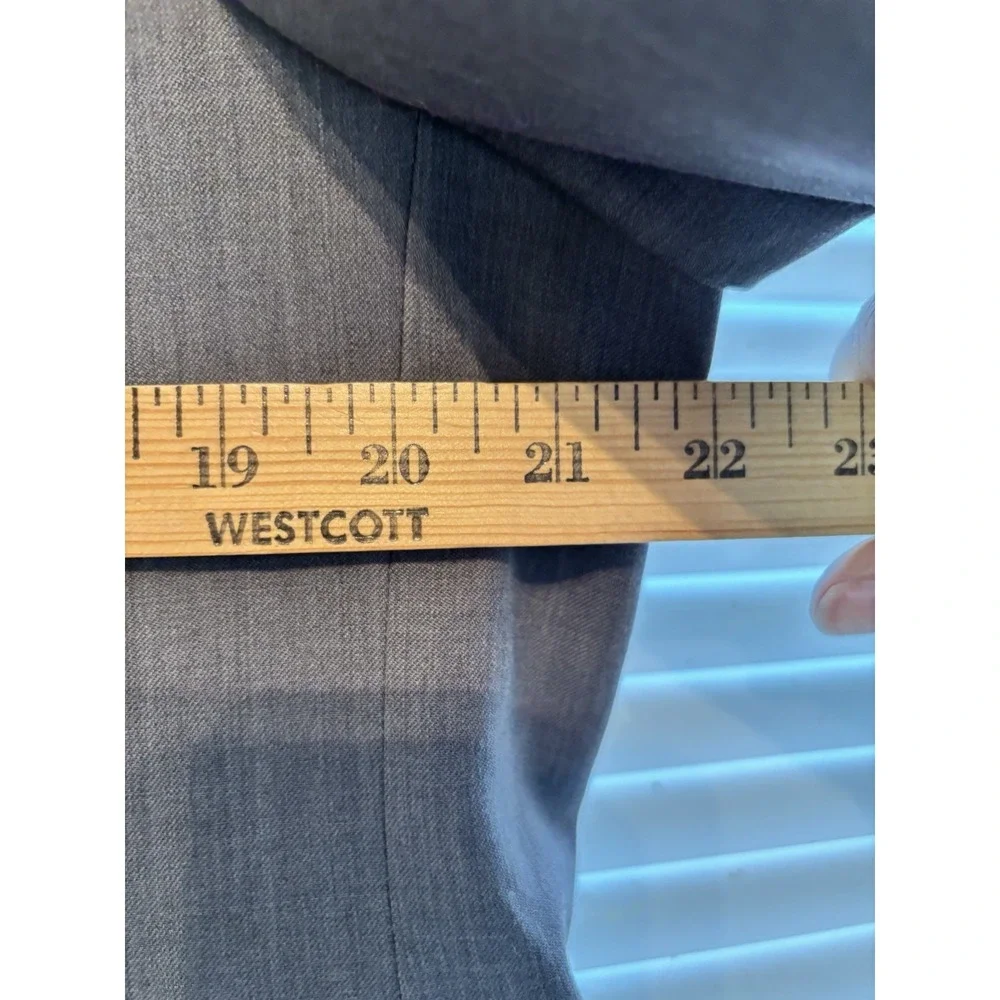 Lauren‎ Ralph Lauren Mens Blazer 44S  Short Wool Gray Suit Jacket Sport Coat